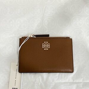 Tory Burch moose color Leather Card Holder